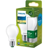 Philips LED lamp E27 | Peer A60 | Ultra Efficient | Mat | 2700K | 5.2W (75W)