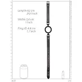 Ouch! Siliconen Ring Gag - Zwart