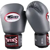 Twins BGVL-3 Serie - Leren Bokshandschoenen - Grijs - 16oz