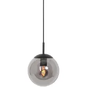 Steinhauer Zwarte glazen hanglamp Bolique Ø 25cm