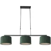 Steinhauer Hanglamp Stang Zwart + Kap Velours Groen