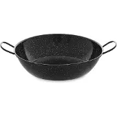 Vaello Diepe Pan met Handvat Zwart Geëmailleerd Staal (Ø 30 cm)