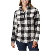 Columbia Vest Women West Bend Full Zip Chalk Check Print-XL