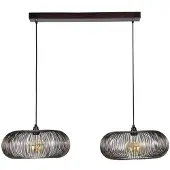Dimehouse Industriële hanglamp Jill 2-lichts koper bruin