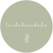 Label2X Muurcirkel lentekriebels groen