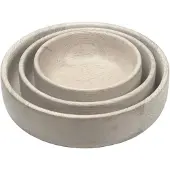 Leeff Kom Bente S, set van 3 – Schalen – Naturel – 7 x 7 x 2,5 CM – Hout