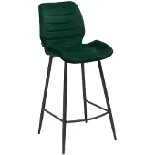 NABER Velvet barkruk Toby donkergroen 71 cm