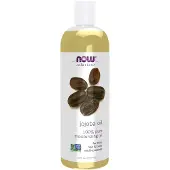 Now Solutions Jojoba-olie 100% pure hydraterende multifunctionele olie voor gezicht, haar en lichaam, 473 ml