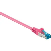 Pro S/FTP CAT6a 10 Gigabit netwerkkabel / roze - LSZH - 7,5 meter
