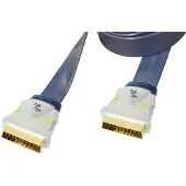 MaxTrack Premium 21-pins Scart kabel - plat - 3 meter
