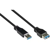 Goobay USB-A verlengkabel | USB3.0 5 Gbps | 5W | zwart | 3 meter