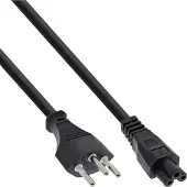 InLine Voedingskabel voor laptop, Zwitserland, 3-pins koppeling, 2m