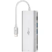 Goobay USB C docking station - (6 poorten, USB A, HDMI, 4K@30Hz)