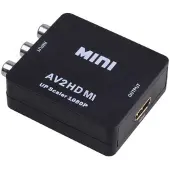 Dolphix Tulp Composiet AV naar HDMI converter / zwart