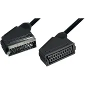 MaxTrack 21-pins Scart verlengkabel / zwart - 5 meter