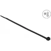 DeLOCK Tie-wraps 200 x 4,8mm / zwart - hittebestendig en UV-resistent (100 stuks)