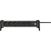 Brennenstuhl Alu-Office-Line 6-voudig 3 m H05VV-F 3G1,5