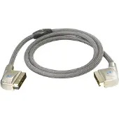 MaxTrack Big High-End 21-pins Scart kabel / nylon - 0,75 meter
