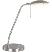 Steinhauer Bureaulamp Eloi, dimbaar, alu / grijs / zink, Werkkamer / Kantoor, metaal, Modern, bureaulamp