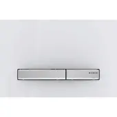 Geberit Sigma50 hoekig bedieningspaneel glanzend wit/glanzend inox voor Sigma UP320 of UP720 inbouwreservoir