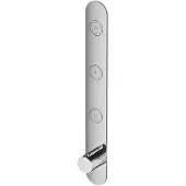 Hotbath Cobber PB050EXT afbouwdeel inbouwthermostaat met achterplaat en 3 drukknoppen chroom