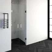 Brauer Void Nis Pendeldeur 80x200cm - Chroom - Veiligheidsglas - Douche, Douchedeuren - 8720359360809