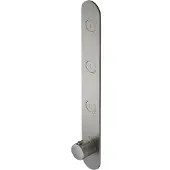 Hotbath Cobber Afbouwdeel thermostaat Verticaal met 3 pushbuttons Geborsteld Nikkel PB050