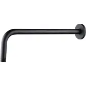 Aloni Douchearm, wandarm, douchekoparm, wandmontage, rond, mat zwart