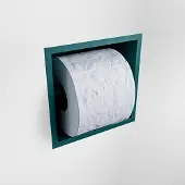 Mondiaz Easy Toiletrolhouder CUBE 160 solid surface 16x8,6cm kleur Smag. Geschikt voor op en inbouw.