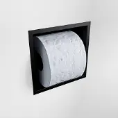 Mondiaz Easy Toiletrolhouder CUBE 160 solid surface 16x8,6cm kleur Urban. Geschikt voor op en inbouw.