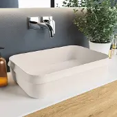 Mondiaz arvo waskom solid surface 55 cm kleur linen /linen