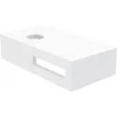 Best design Fontein planchet malo solid surface 40x21x10 cm mat wit