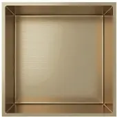 Creavit Aloni inbouwnis 30.5x30.5x10 geborsteld goud