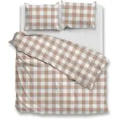 Zo! Home Zo Home Dekbedovertrek Katoen Quattro di Lino - sandy beige-260 x 200 / 220 cm | Extra Breed