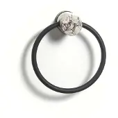 Aquanova Handdoekring Nero Alba
