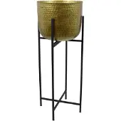 Loft42 Plantenbak Mara | LOFT42 metaal goudkleurig 87x35 cm plantenhouders en -hangers | NADUVI