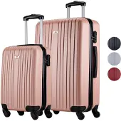 Slazenger Kofferset | | 2-delig (Hand- en ruimbagage, Roze)