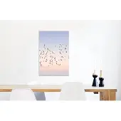 MuchoWow Wanddecoratie Metaal - Aluminium Schilderij Industrieel - Vogels - Zee - Lucht - Natuur - Zomer - 40x60 cm - Dibond - Foto op aluminium - Industriële muurdecoratie - Voor de woonkamer/slaapkamer