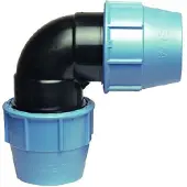Unidelta PE knie klemkoppeling 90°, 75 x 75 mm