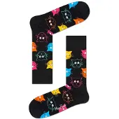Happy socks Cat Heren Sokken Zwart - Maat 47-51