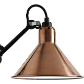 DCW éditions Gras n°411 Vloerlamp Raw Copper | White | Conical