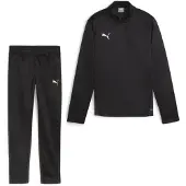 Puma teamGOAL Trainingspak 1/4-Zip Kids Zwart Wit