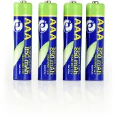 Gembird Oplaadbare AAA batterijen 4 stuks 850mAh