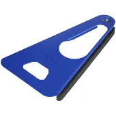 Westmark Multi-opener met rubberen band, pot-, blik- en flesopener, lengte: 17 cm, staal/rubber, Sieger-Twist, Diverse kleuren: zilver/rood/blauw, 10492270