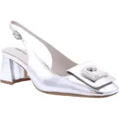Lola cruz 08Z17BK Slingbacks | Maat 38 Dames Zilver