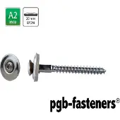 Bahco PGB-FASTENERS | Houtschroef D7995+EPDM20 4,50x50 T20 A2 | 100 st 7995RTA00045050203