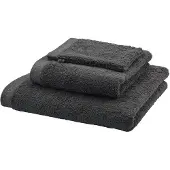 Aquanova Handdoek Sava Dark Grey (Set van 3)