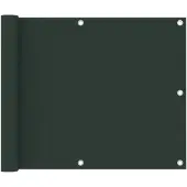 vidaXL Balkonscherm 75x600 cm oxford stof donkergroen