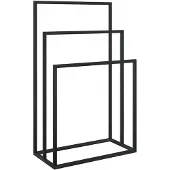 vidaXL Handdoekenrek vrijstaand 48x24x79 cm ijzer zwart