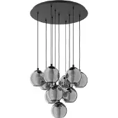Eglo Ariscani Hanglamp - Ø 65,5 cm - Rookglas | Smoke glas - Zwart
